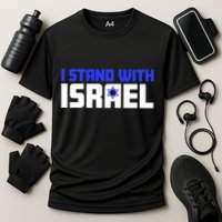 I Stand With Israel Support Israel Cooling Performance Crew T-Shirt