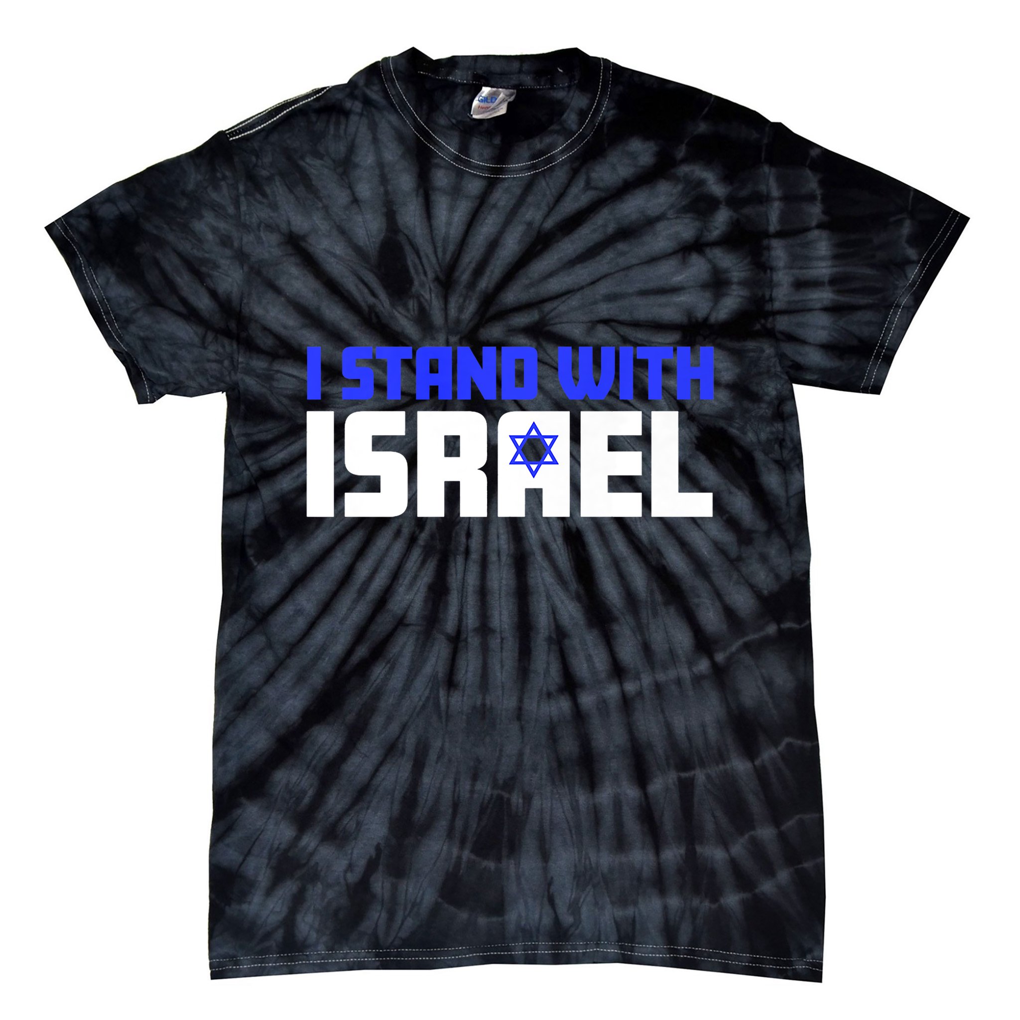 I Stand With Israel Support Israel Tie-Dye T-Shirt