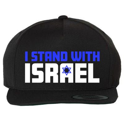 I Stand With Israel Support Israel Wool Snapback Cap