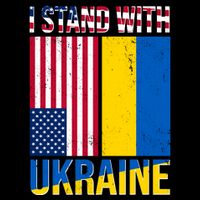 I Stand With Ukraine USA Flag Impact Tech Backpack