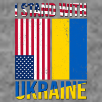 I Stand With Ukraine USA Flag Sweatshirt