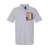 I Stand With Ukraine USA Flag Softstyle Adult Sport Polo