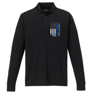 I Stand With Israel American Flag Jewish Freedom Solidarity Performance Long Sleeve Polo