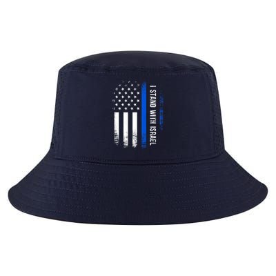 I Stand With Israel American Flag Jewish Freedom Solidarity Cool Comfort Performance Bucket Hat