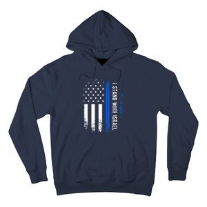 I Stand With Israel American Flag Jewish Freedom Solidarity Hoodie