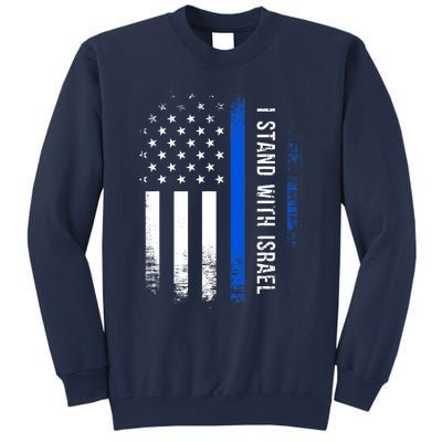 I Stand With Israel American Flag Jewish Freedom Solidarity Sweatshirt