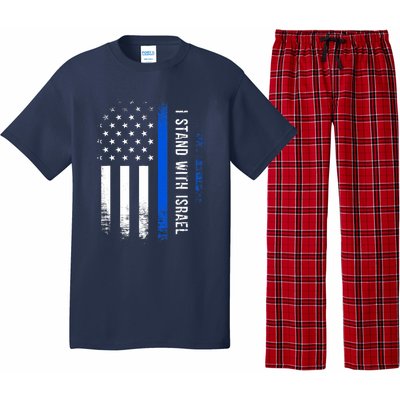 I Stand With Israel American Flag Jewish Freedom Solidarity Pajama Set