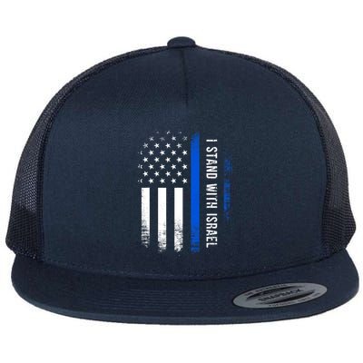 I Stand With Israel American Flag Jewish Freedom Solidarity Flatbill Hat