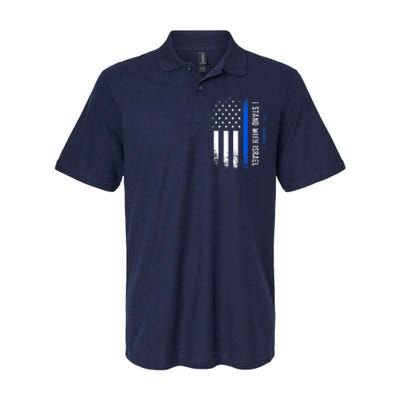 I Stand With Israel American Flag Jewish Freedom Solidarity Softstyle Adult Sport Polo