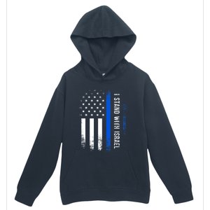 I Stand With Israel American Flag Jewish Freedom Solidarity Urban Pullover Hoodie