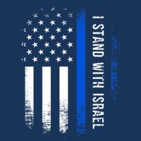 I Stand With Israel American Flag Jewish Freedom Solidarity Womens Tank Top