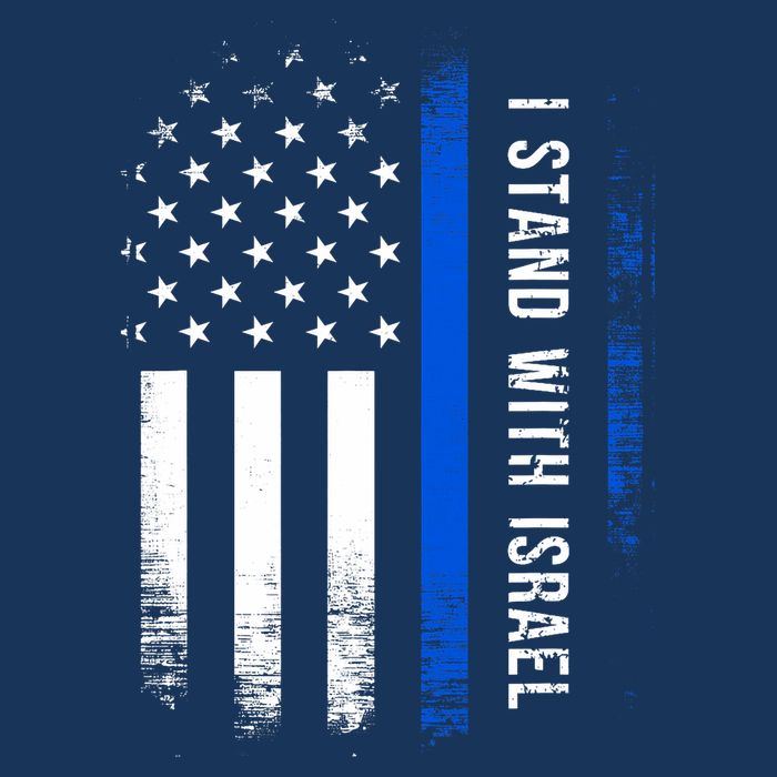 I Stand With Israel American Flag Jewish Freedom Solidarity Womens Tank Top