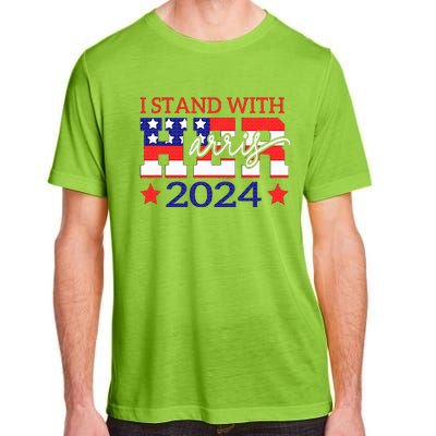 I Stand With Her Kamala Harris 2024 Political Adult ChromaSoft Performance T-Shirt