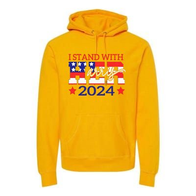 I Stand With Her Kamala Harris 2024 Political Premium Hoodie