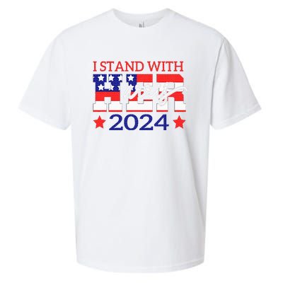 I Stand With Her Kamala Harris 2024 Political Sueded Cloud Jersey T-Shirt