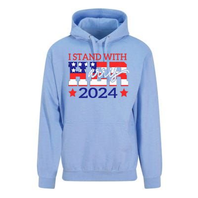 I Stand With Her Kamala Harris 2024 Political Unisex Surf Hoodie