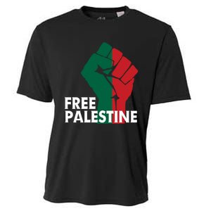 I Stand With Palestine Free Palestine Free Gaza Peace Flag Cooling Performance Crew T-Shirt