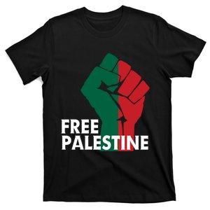 I Stand With Palestine Free Palestine Free Gaza Peace Flag T-Shirt