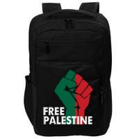 I Stand With Palestine Free Palestine Free Gaza Peace Flag Impact Tech Backpack