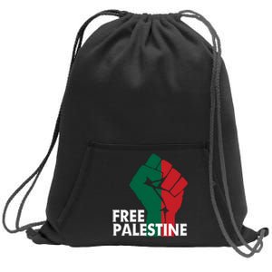 I Stand With Palestine Free Palestine Free Gaza Peace Flag Sweatshirt Cinch Pack Bag