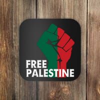 I Stand With Palestine Free Palestine Free Gaza Peace Flag Coaster