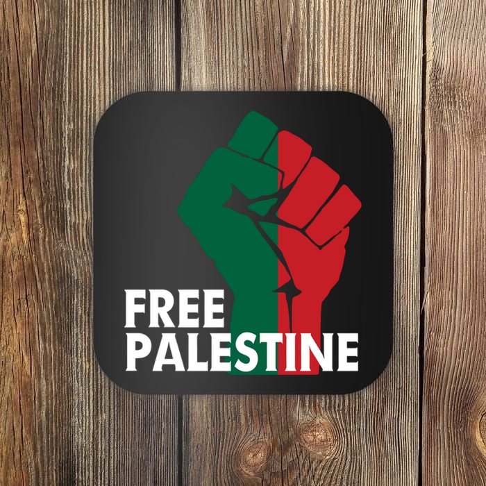 I Stand With Palestine Free Palestine Free Gaza Peace Flag Coaster