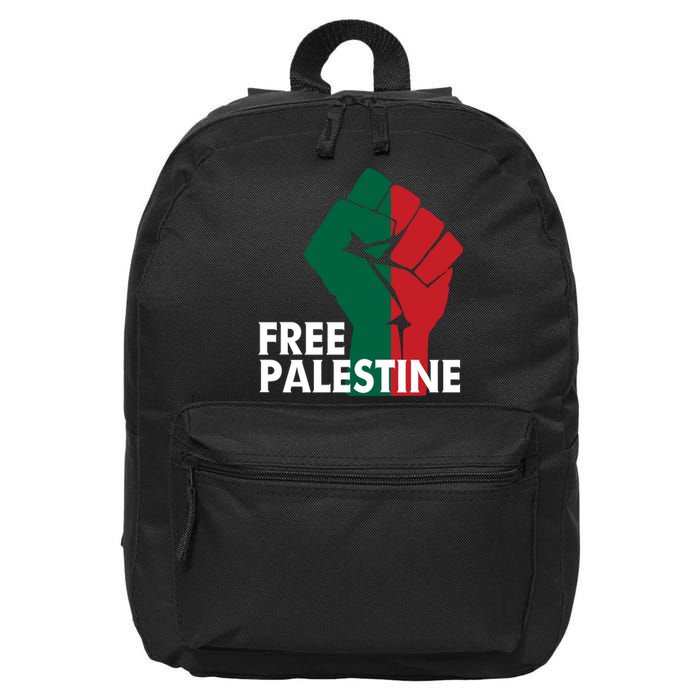 I Stand With Palestine Free Palestine Free Gaza Peace Flag 16 in Basic Backpack