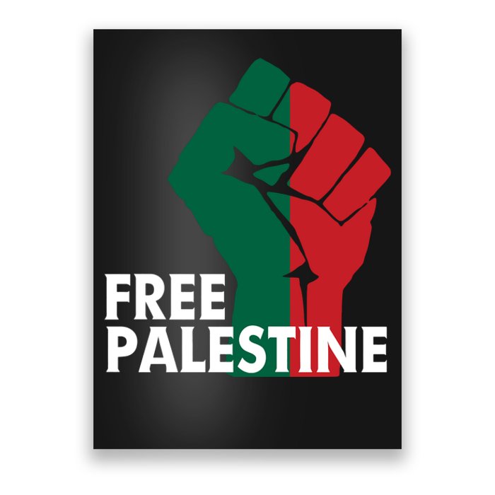 I Stand With Palestine Free Palestine Free Gaza Peace Flag Poster