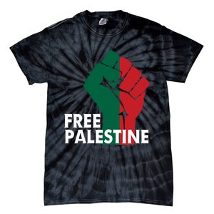 I Stand With Palestine Free Palestine Free Gaza Peace Flag Tie-Dye T-Shirt