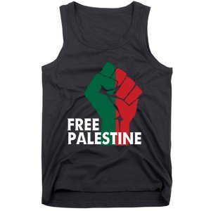 I Stand With Palestine Free Palestine Free Gaza Peace Flag Tank Top