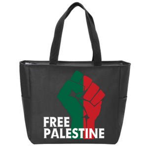 I Stand With Palestine Free Palestine Free Gaza Peace Flag Zip Tote Bag