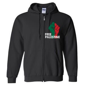 I Stand With Palestine Free Palestine Free Gaza Peace Flag Full Zip Hoodie