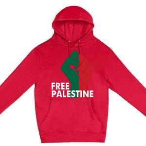 I Stand With Palestine Free Palestine Free Gaza Peace Flag Premium Pullover Hoodie