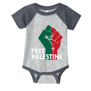 I Stand With Palestine Free Palestine Free Gaza Peace Flag Infant Baby Jersey Bodysuit