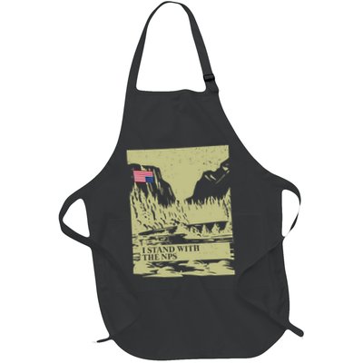 I Stand With The Nps  Full-Length Apron With Pockets