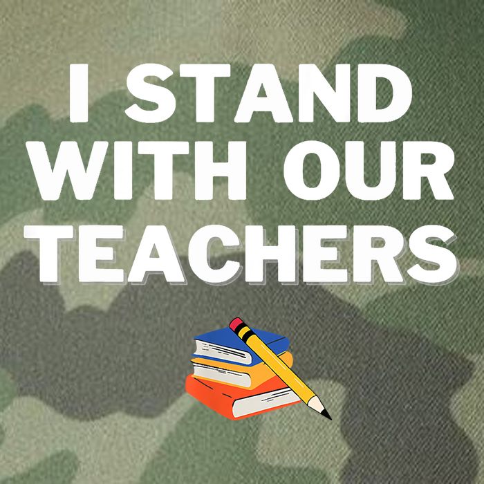 I Stand With Our Teachers Best Teacher Appreciation Legacy Tie Dye Trucker Hat