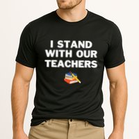 I Stand With Our Teachers Best Teacher Appreciation Cooling Performance Crew T-Shirt