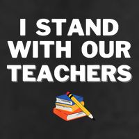 I Stand With Our Teachers Best Teacher Appreciation Adult Drive Performance Visor