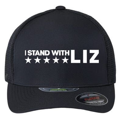 I Stand With Liz Support Liz Cheney Politic Flexfit Unipanel Trucker Cap