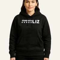 I Stand With Liz Support Liz Cheney Politic Hoodie