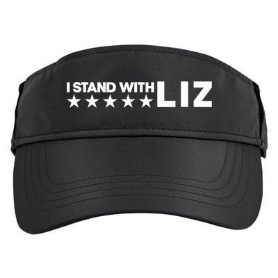 I Stand With Liz Support Liz Cheney Politic Adult Drive Performance Visor