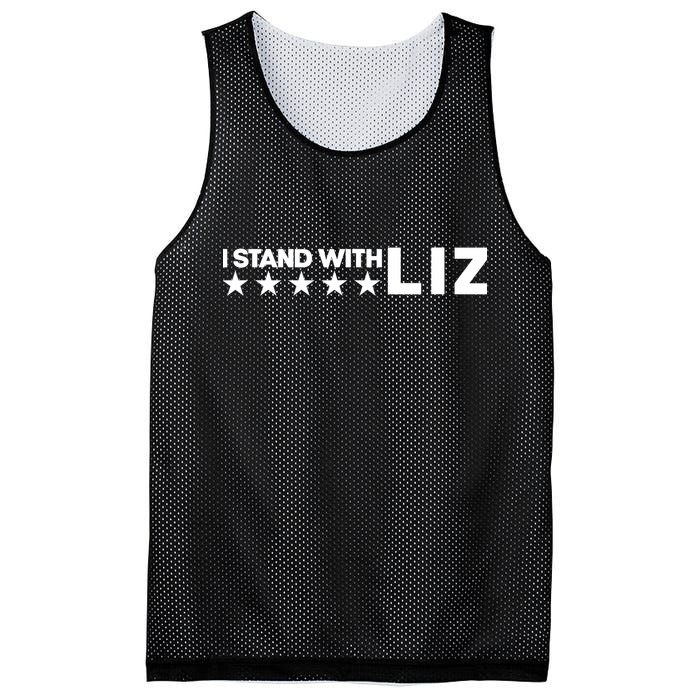 I Stand With Liz Support Liz Cheney Politic Mesh Reversible Basketball Jersey Tank