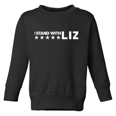 I Stand With Liz Support Liz Cheney Politic Toddler Sweatshirt