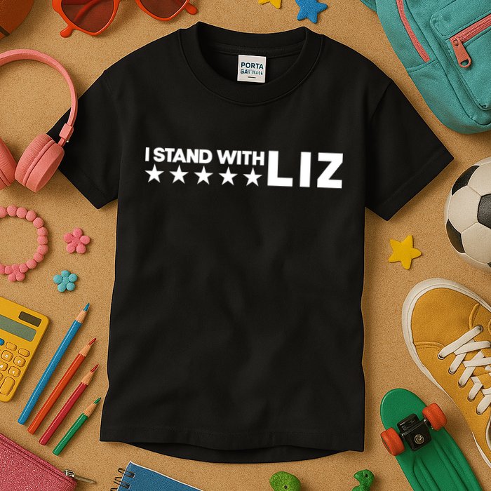 I Stand With Liz Support Liz Cheney Politic Kids T-Shirt