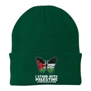 I Stand With Palestine For Their Freedom Free Palestine Knit Cap Winter Beanie