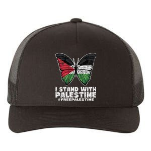 I Stand With Palestine For Their Freedom Free Palestine Yupoong Adult 5-Panel Trucker Hat