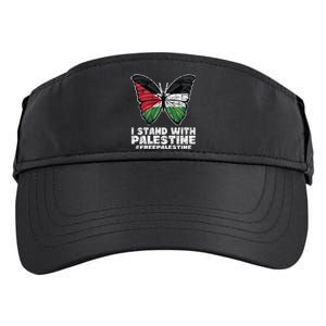 I Stand With Palestine For Their Freedom Free Palestine Adult Drive Performance Visor