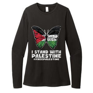 I Stand With Palestine For Their Freedom Free Palestine Womens CVC Long Sleeve Shirt