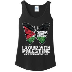 I Stand With Palestine For Their Freedom Free Palestine Ladies Essential Tank