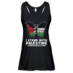 I Stand With Palestine For Their Freedom Free Palestine Ladies Essential Flowy Tank